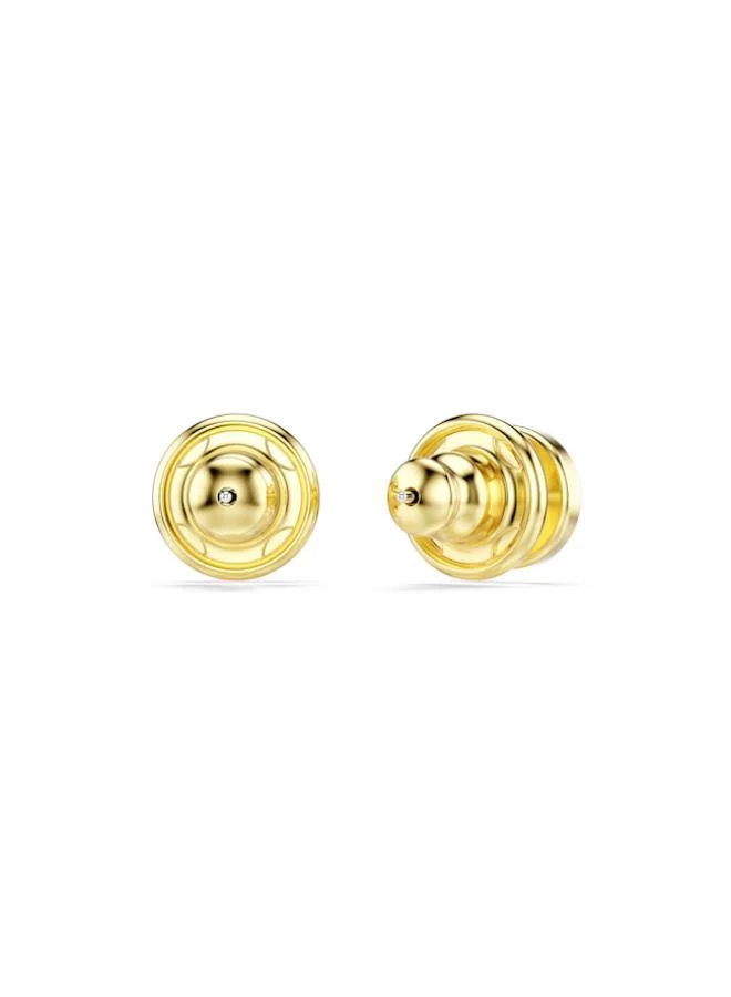 SWAROVSKI Luckily Evil Eye Gold Tone Plated Figural Earrings